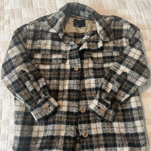 Plaid Banana Republic Shacket Petite Small